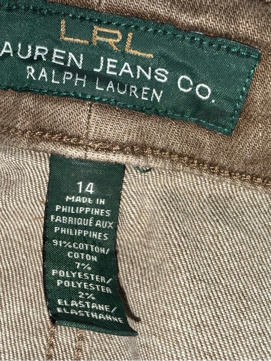 Vintage Lauren Ralph Lauren Straight Leg Chestnut Brown Jeans Size 14 - Picture 7 of 8